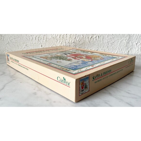 Santa & Friends Current Inc Vintage 500 Piece Christmas Holiday Puzzle-Complete - Picture 6 of 7